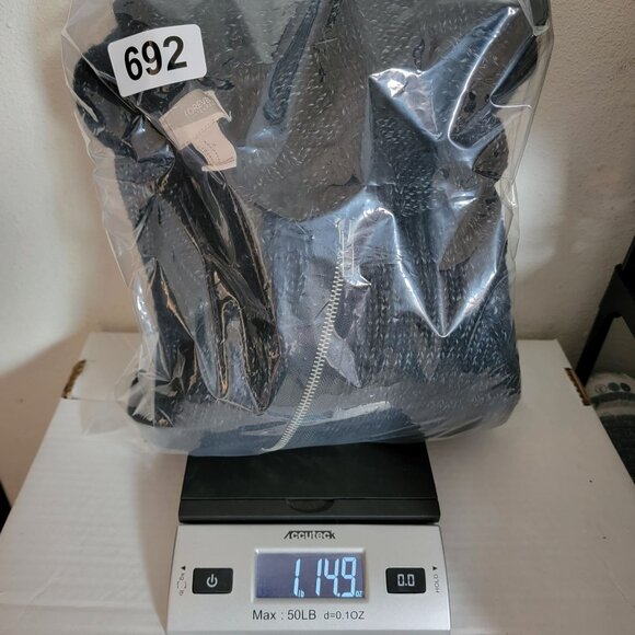 VTG Forever 21 Womens Sweater Cable Knit Asymmetric Zipper Size L Gray Black - Picture 15 of 15